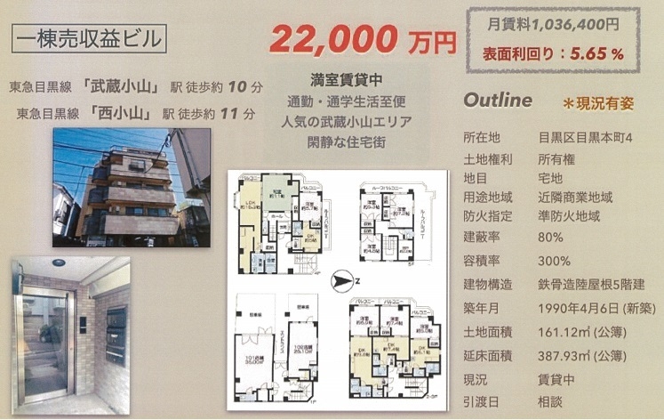 一棟売りビル図面