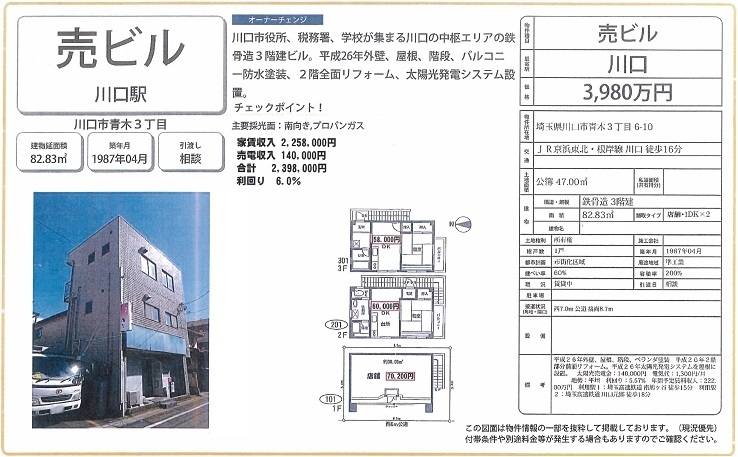 一棟売りビル図面