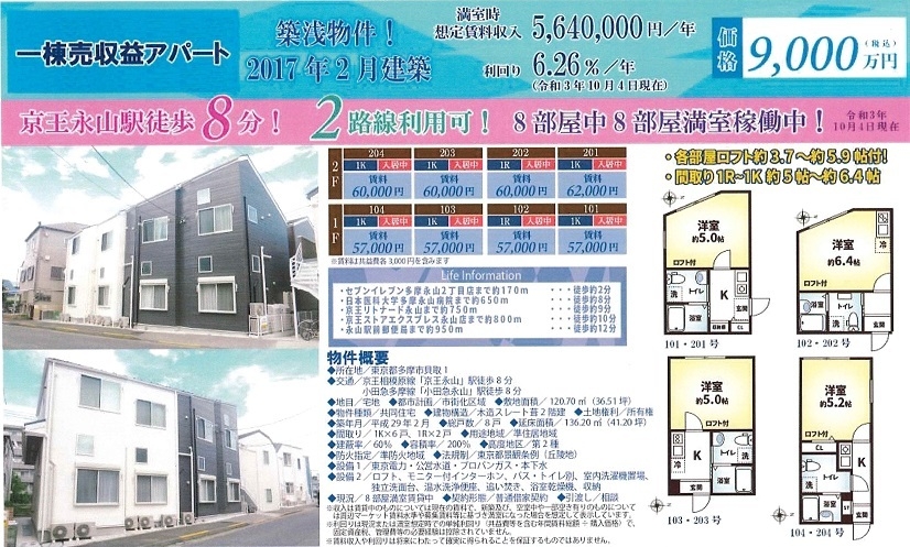 一棟売りアパート図面