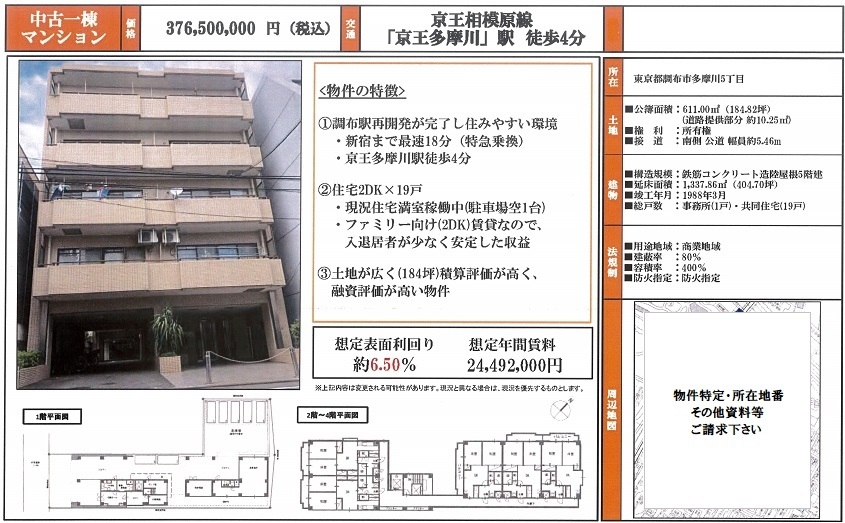一棟売りマンション図面