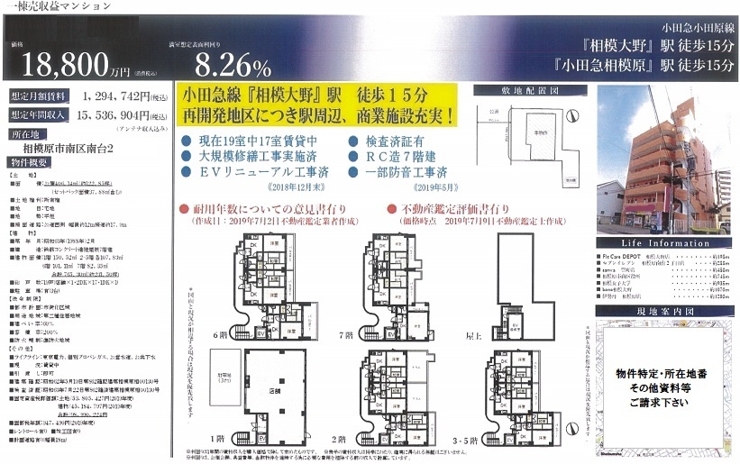 一棟売りマンション図面