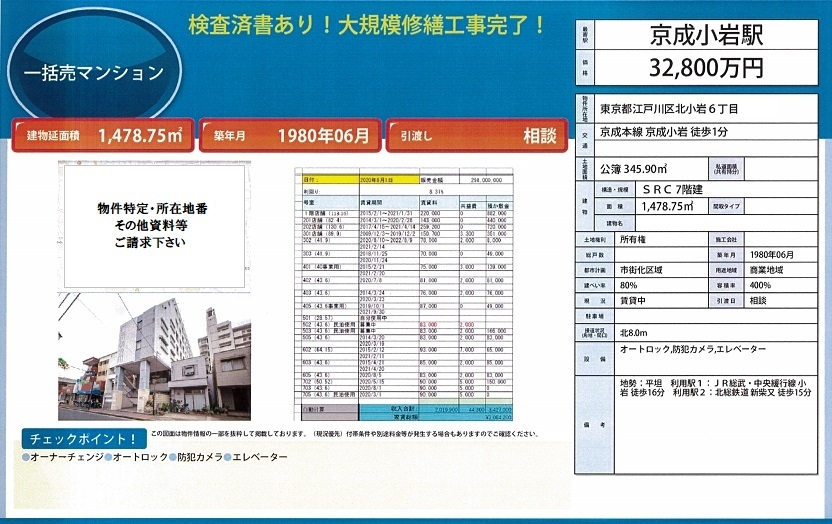 一棟売りマンション図面