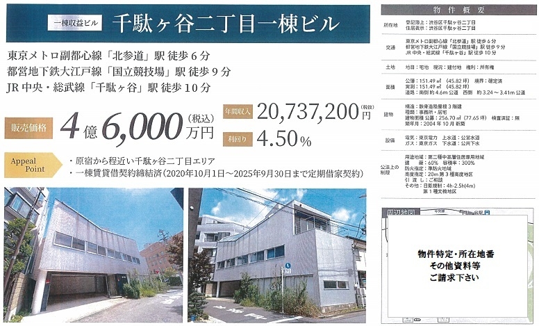 一棟売りビル図面
