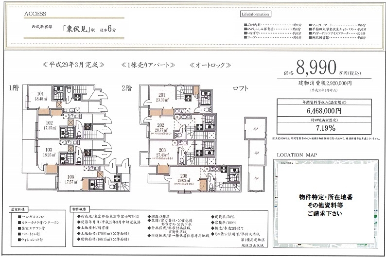 一棟売りアパート図面