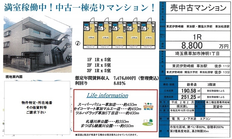 一棟売りマンション図面