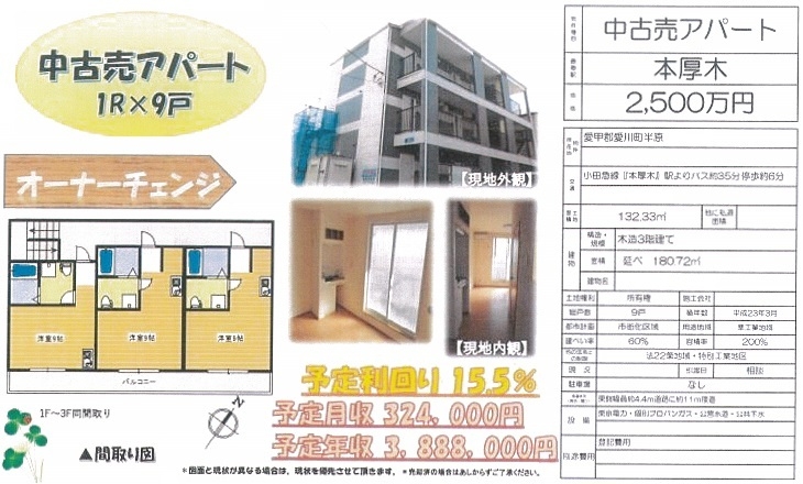 一棟売りアパート図面