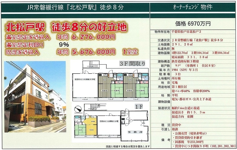 一棟売りマンション図面