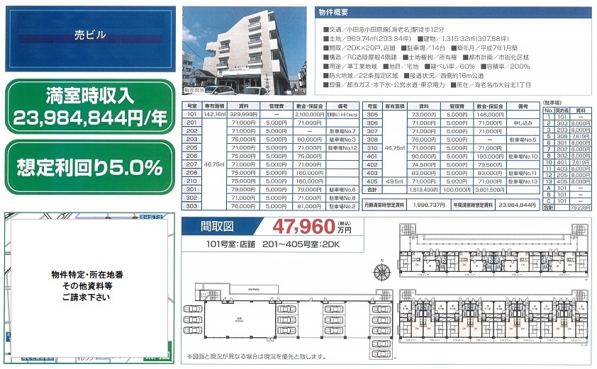 一棟売りビル図面