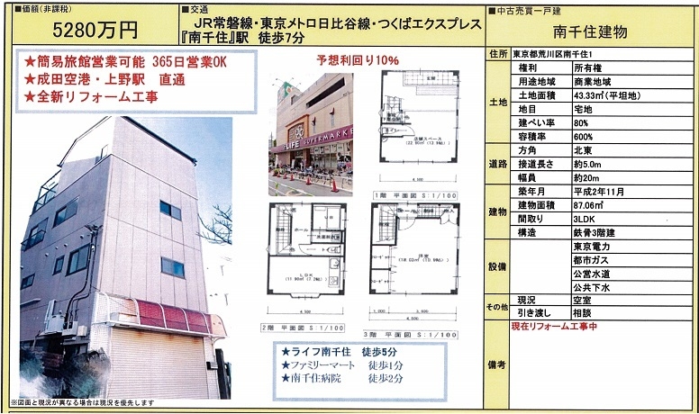 一棟売りビル図面