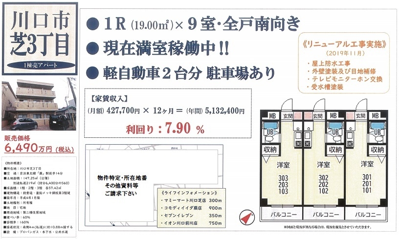 一棟売りマンション図面