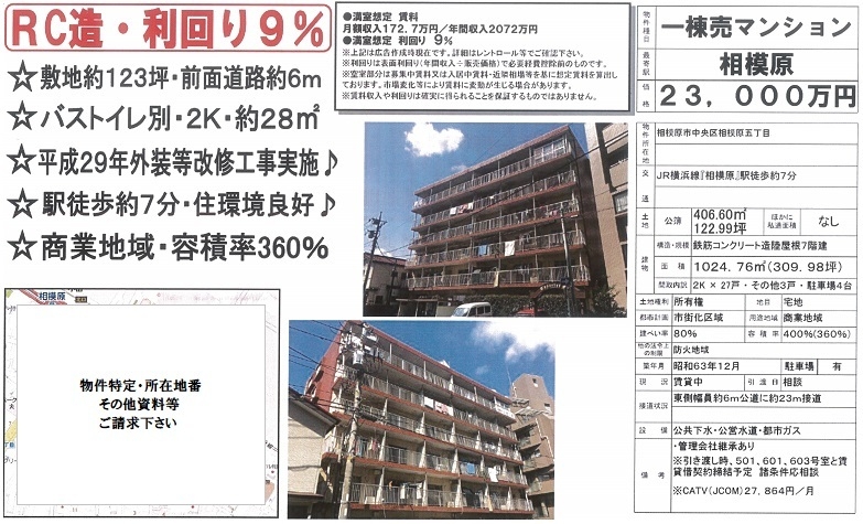 一棟売りマンション図面