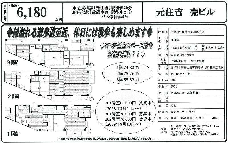 一棟売りビル図面