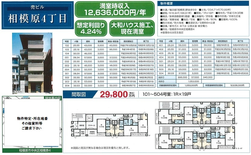 一棟売りビル図面