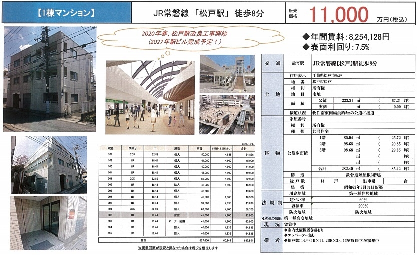一棟売りマンション図面