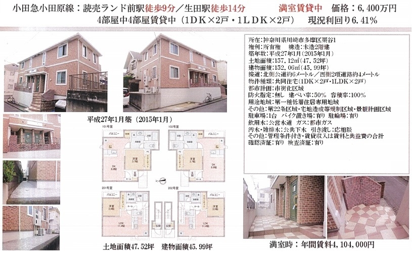 一棟売りアパート図面