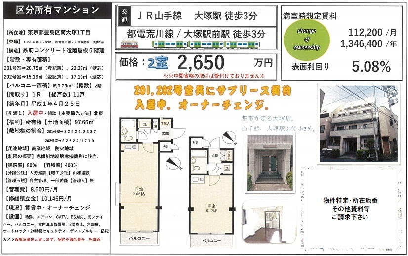 区分所有マンション図面
