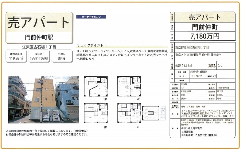 一棟売りマンション図面