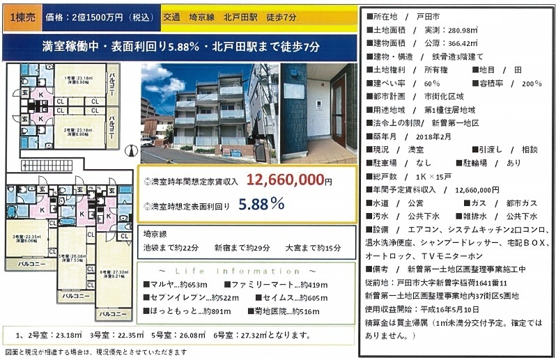 一棟売りマンション図面