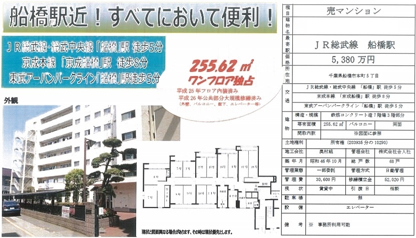 売りマンション図面