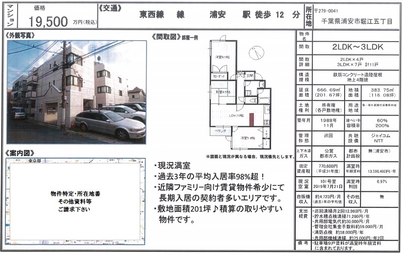 一棟売りマンション図面