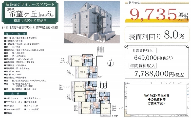 一棟売りアパート図面
