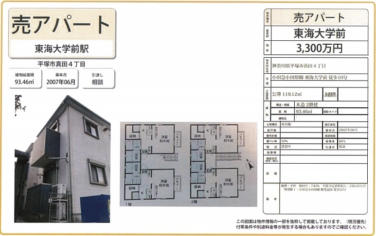 一棟売りアパート図面
