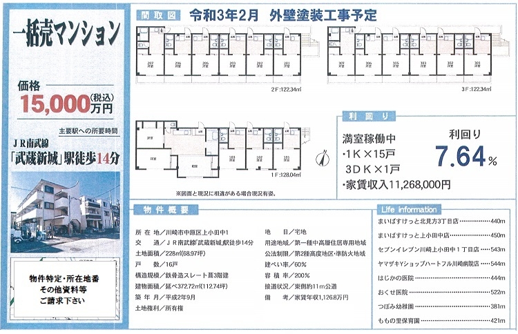 一棟売りマンション図面