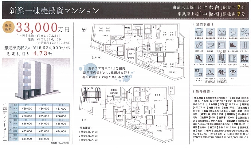 一棟売りマンション図面