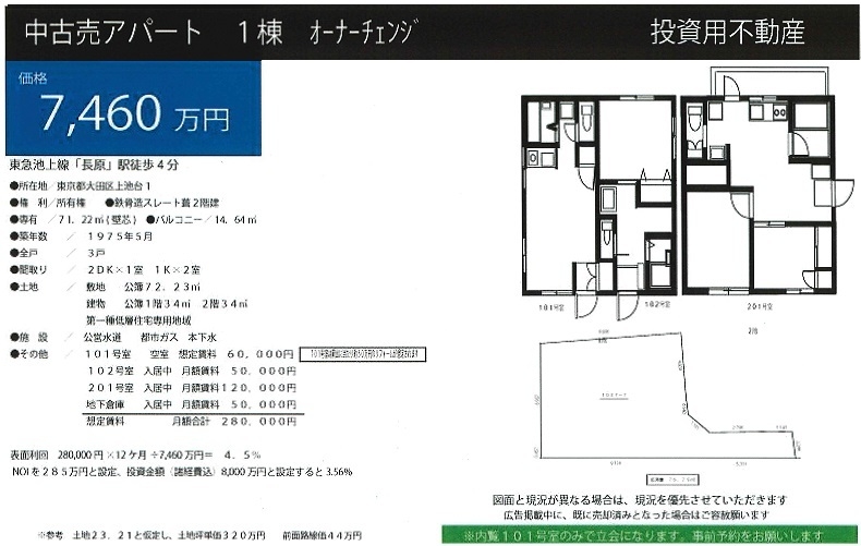 一棟売りマンション図面