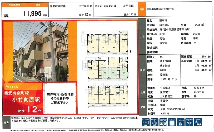 一棟売りマンション図面