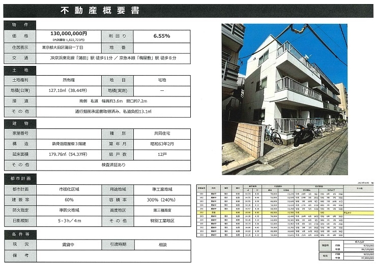 一棟売りマンション図面