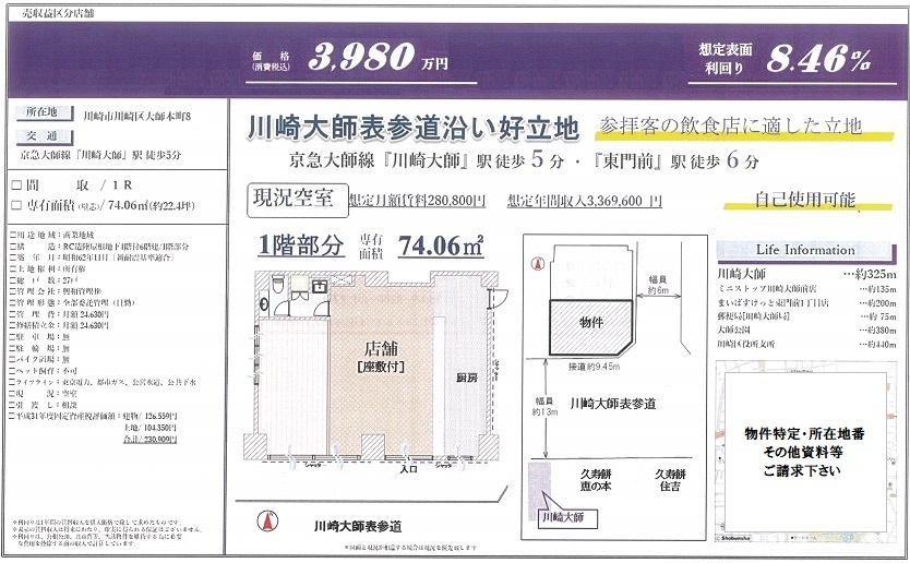 売り店舗図面