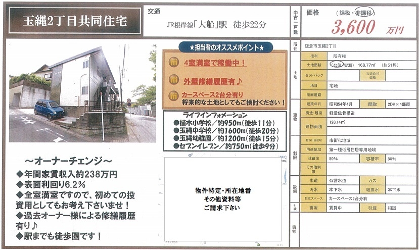 一棟売りアパート図面