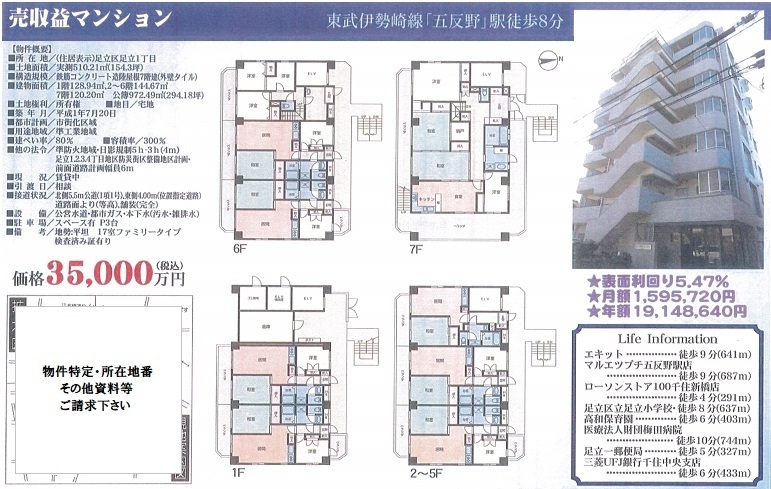 一棟売りマンション図面