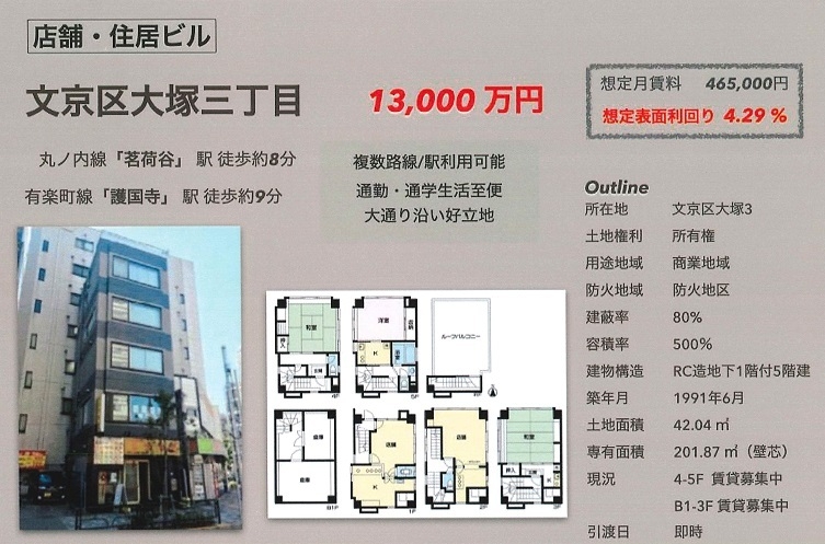 一棟売りビル図面