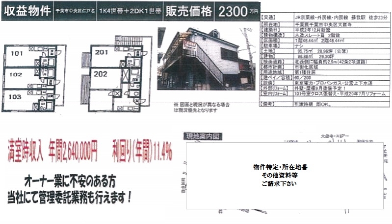 1棟売りアパート図面