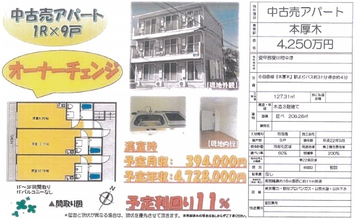 一棟売りアパート図面
