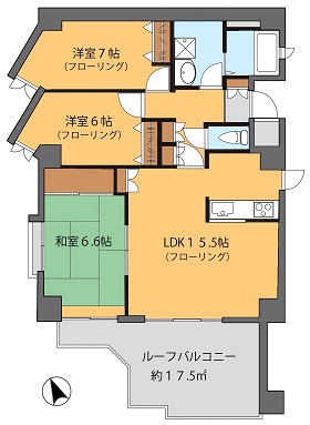 クレア日吉202号室　3LDK