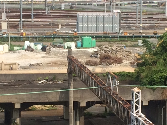 2014年頃の品川駅車両基地近辺